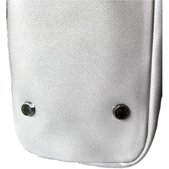 Lug Tempo Tote Vegan Leather Metallic Silver Ice Pop Multicolor Stitching RFID - Picture 10 of 16